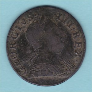 1775 (f) HalfPenny, counterfeit, fair