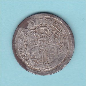 1817 Shilling, counterfeit, F Reverse