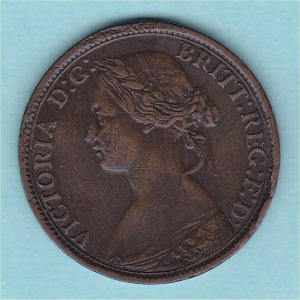 1862 Farthing, Victoria, VF
