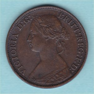 1866 Farthing, Victoria, gFine
