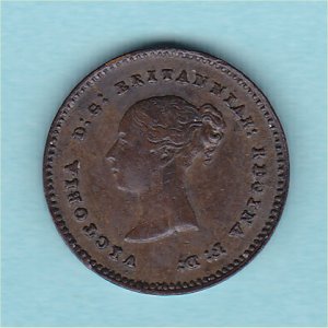1852 Quarter Farthing, Victoria, EF