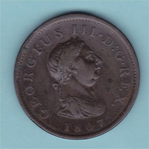 1807 Penny, George III,  