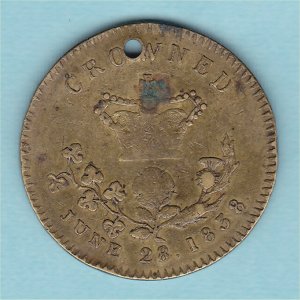 1838 Victoria Coronation Medal Reverse