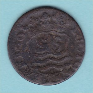 1766 Duit (Half) Zeelandia, Fair Reverse