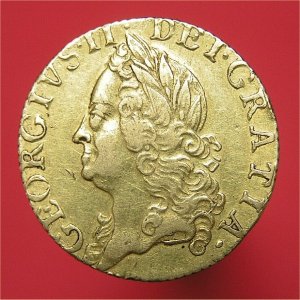 1759 Half Guinea, George II, aVF