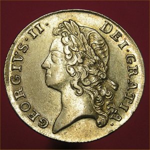 1739 Two Guinea, George II, GEF
