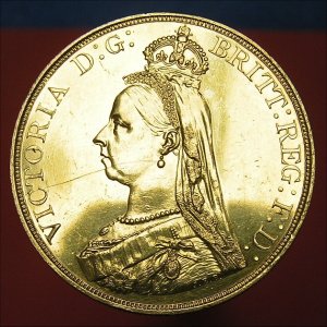 1887 Five Pounds, Victoria, EF