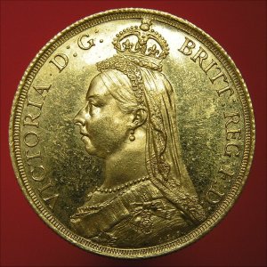 1887 Two Pounds, Victoria, EF