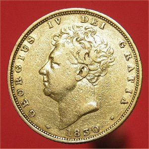 1830 Sovereign, George IV, Fine
