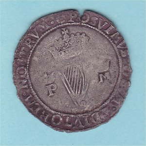 1557 Groat, Philip and Mary, VF Reverse