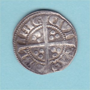 Irish Penny, Edward I, Dublin, VF Reverse