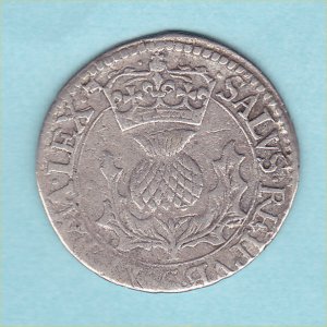 Scottish Forty Pence, Falconers, Charles I, Fine Reverse