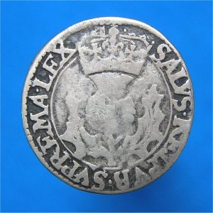 Scottish Forty Pence, Falconers, Charles I, gF Reverse
