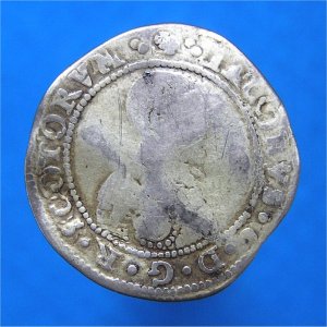 1594 Scottish Five Shillings, James VI, fair/gF