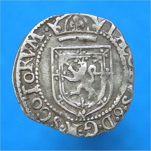 1603 Scottish Eighth Thistle Merk, RARE date, James VI, VF