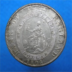 1804 Crown, George III BofE Dollar, aEF Reverse