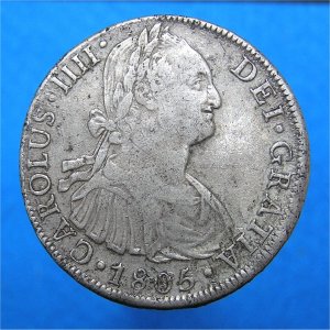 1805 Crown, George III Dollar type - without Countermark, VF