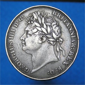 1821 Crown, George IV, VF