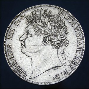 1821 HalfCrown, George IV gVF/EF