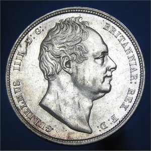 1834 HalfCrown, William IV aUnc