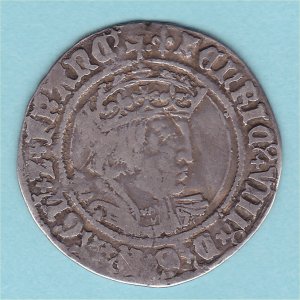 Henry VIII Groat, Lis, S2337E, bold gFine
