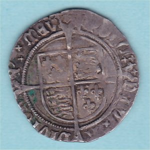 Henry VIII Groat, Arrow, S2337E, Fine Reverse