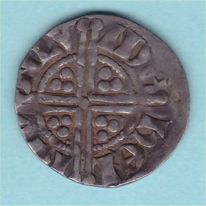 Henry III Penny, Long Cross with sceptre, S1367, VF Reverse