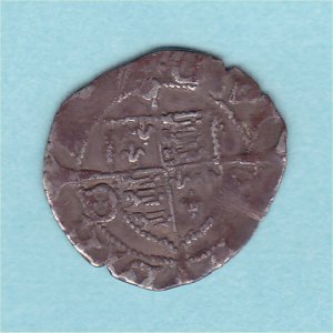 Henry VII Penny, Durham, S2231 bold Fine Reverse