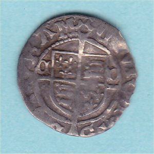 Henry VIII Penny, Durham, S2354 bold Fine Reverse