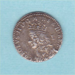 Undated Maundy Penny, Charles II, ESC2273, VF
