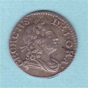 1720 Maundy Penny, George I, gVF+