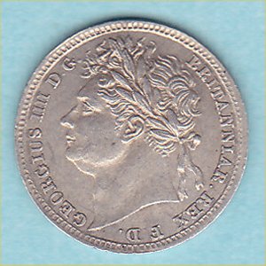 1830 Maundy Penny, George IV, aUnc