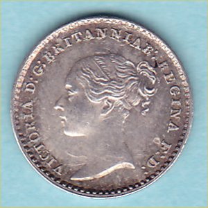 1860 Maundy Penny, Victoria, EF