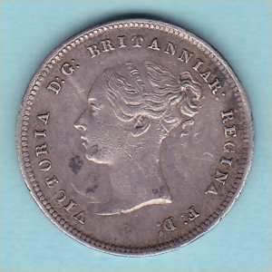 1851 Maundy Fourpence, Victoria, aEF