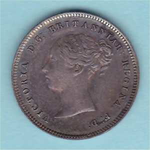 1863 Maundy Fourpence, Victoria, aEF