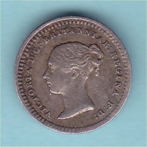 1862 ThreeHalfpence, Victoria, VF