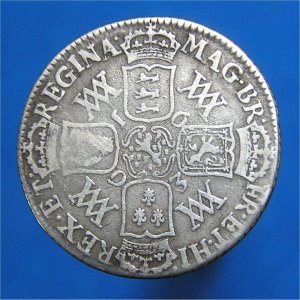 1693 (c) Shilling, William and Mary Fine+ Reverse