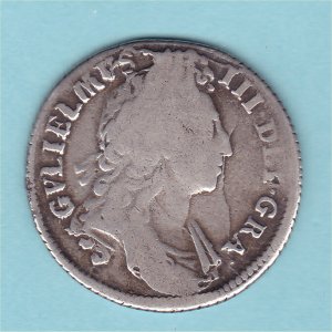 1696 (b) Shilling, William III Fine