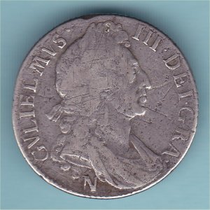 1697N Shilling, William III aFine