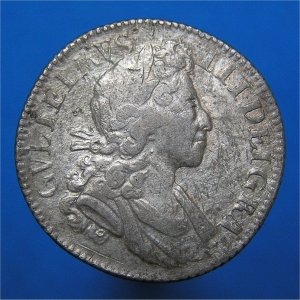 1701 Shilling, William III (a),  Rare, Fine