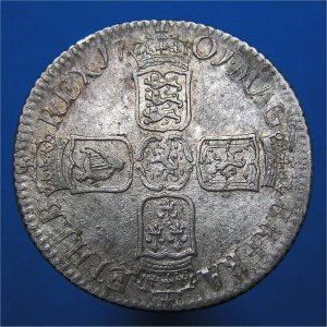 1701 Shilling, William III (a),  Rare, Fine Reverse