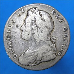 1731 Shilling, George II, Fine