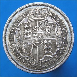 1818 Shilling, High 8 in date, George III, aEF Reverse