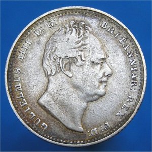 1834 Shilling, William IV, bold gFine
