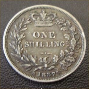 1837 Shilling, William IV, bold aVF Reverse