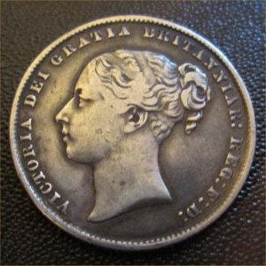 1867 Shilling, Victoria , VF+