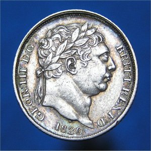 1820 Sixpence, George III, VF+